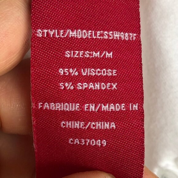 San Fransisco White Fringed Tank Top Sheer Scoop Neck Festival Summer Women's M - Picture 8 of 16